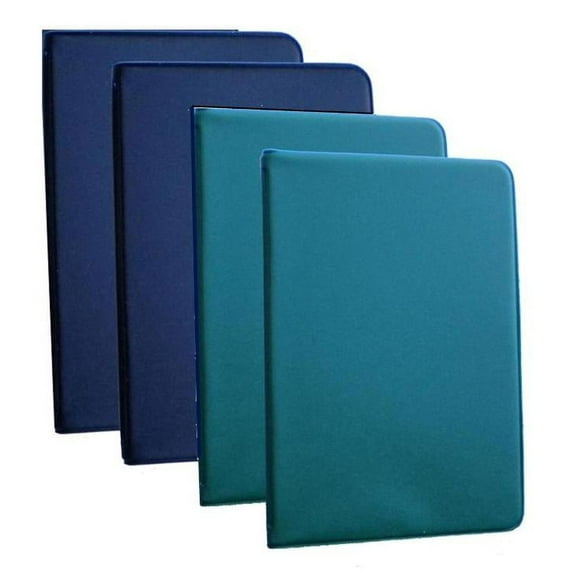 Mead (46000) Four Mini 6-Ring Memo Books - 2 Green and 2 Black - Each Containing 3 x 5 inch Lined Paper