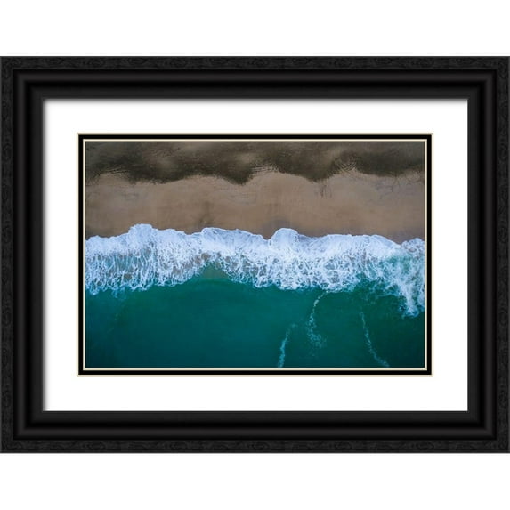 Mead, Adam 14x11 Black Ornate Wood Framed with Double Matting Museum Art Print Titled - Custom Hawaii View II