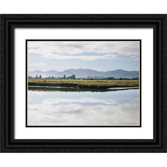 Mead, Adam 24x19 Black Ornate Wood Framed with Double Matting Museum Art Print Titled - Pacific Northwest Oregon XI