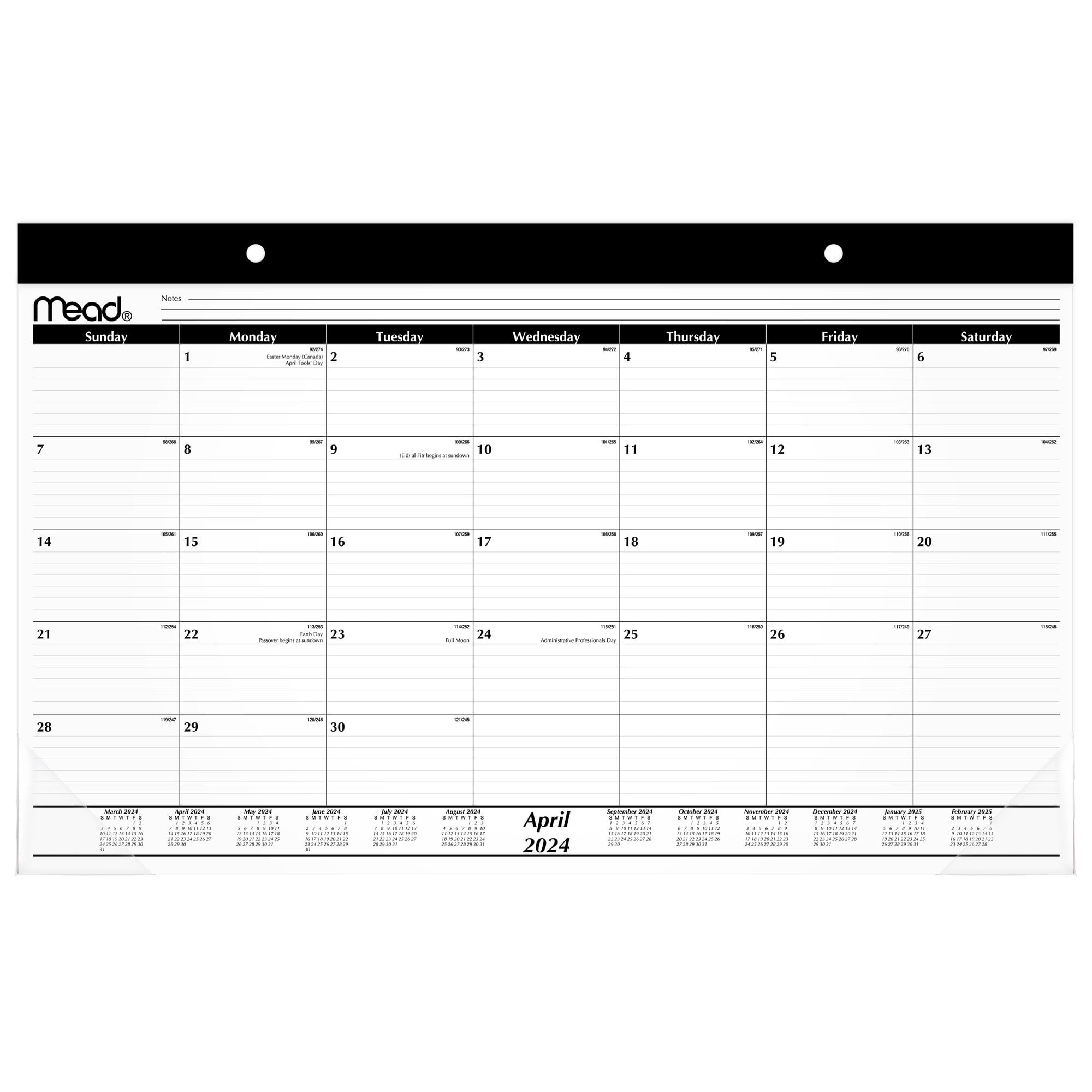 Mead Basic Academic 2024-2025 Monthly Desk Pad Calendar Compact 17 34 x 11 - - Walmart.com