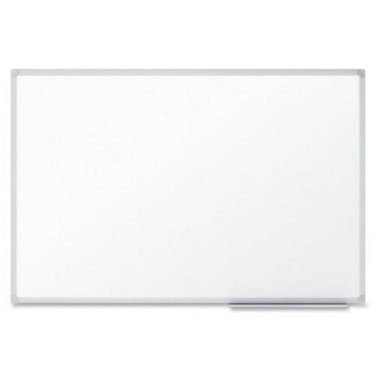 Basics Magnetic Dry Erase White Board, 36 x 24-Inch, Aluminum Frame,  Silver/White