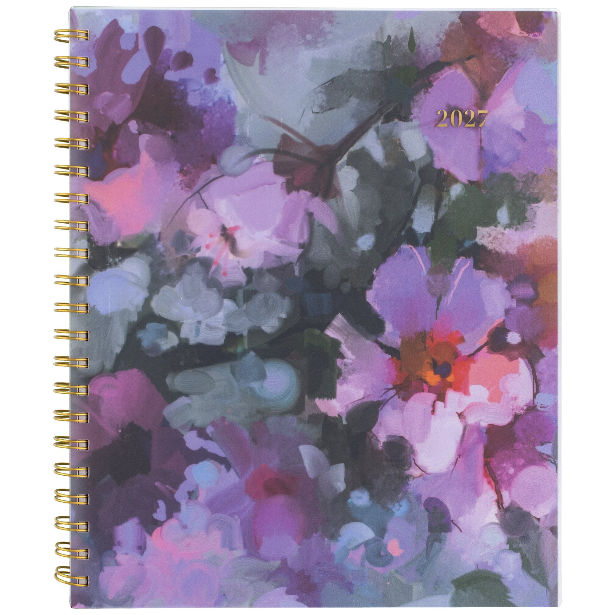 Mead Cambridge Blush Blossom 2027 Weekly Monthly Planner Large 8 12 x 11 -