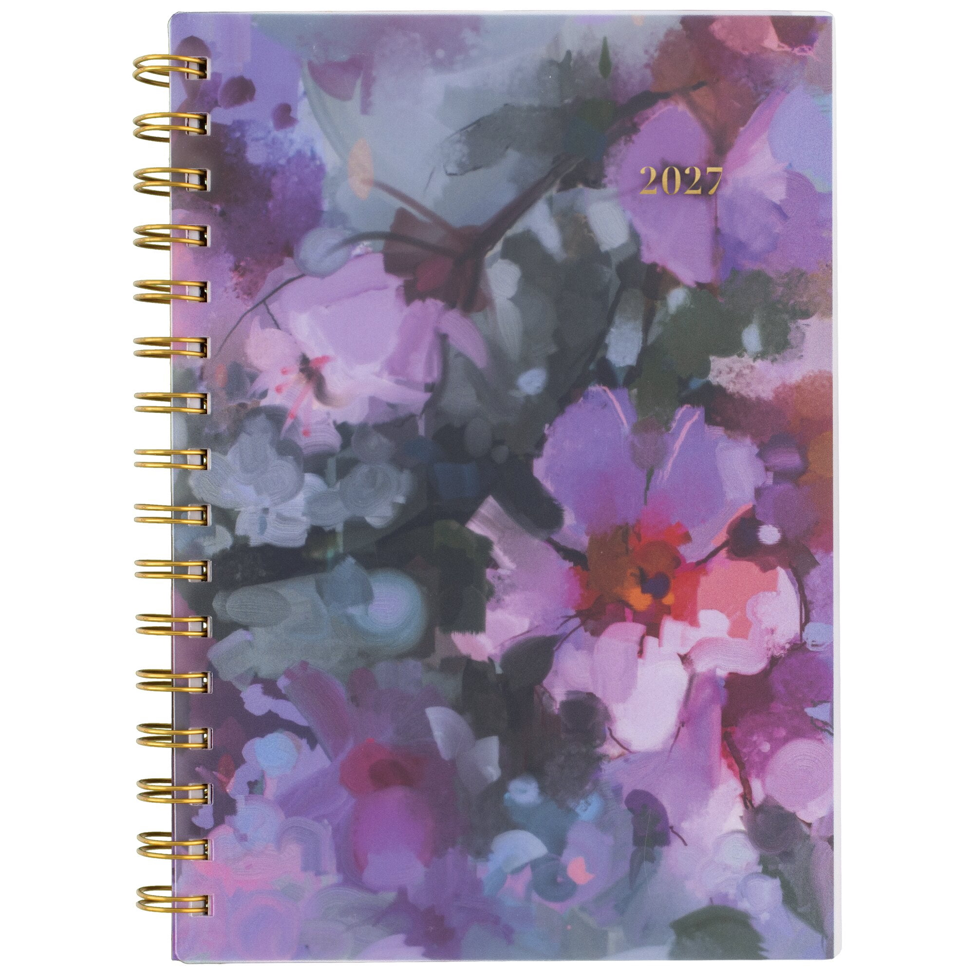 Mead Cambridge Blush Blossom 2027 Weekly Monthly Planner Small 5 12 x 8 12 -