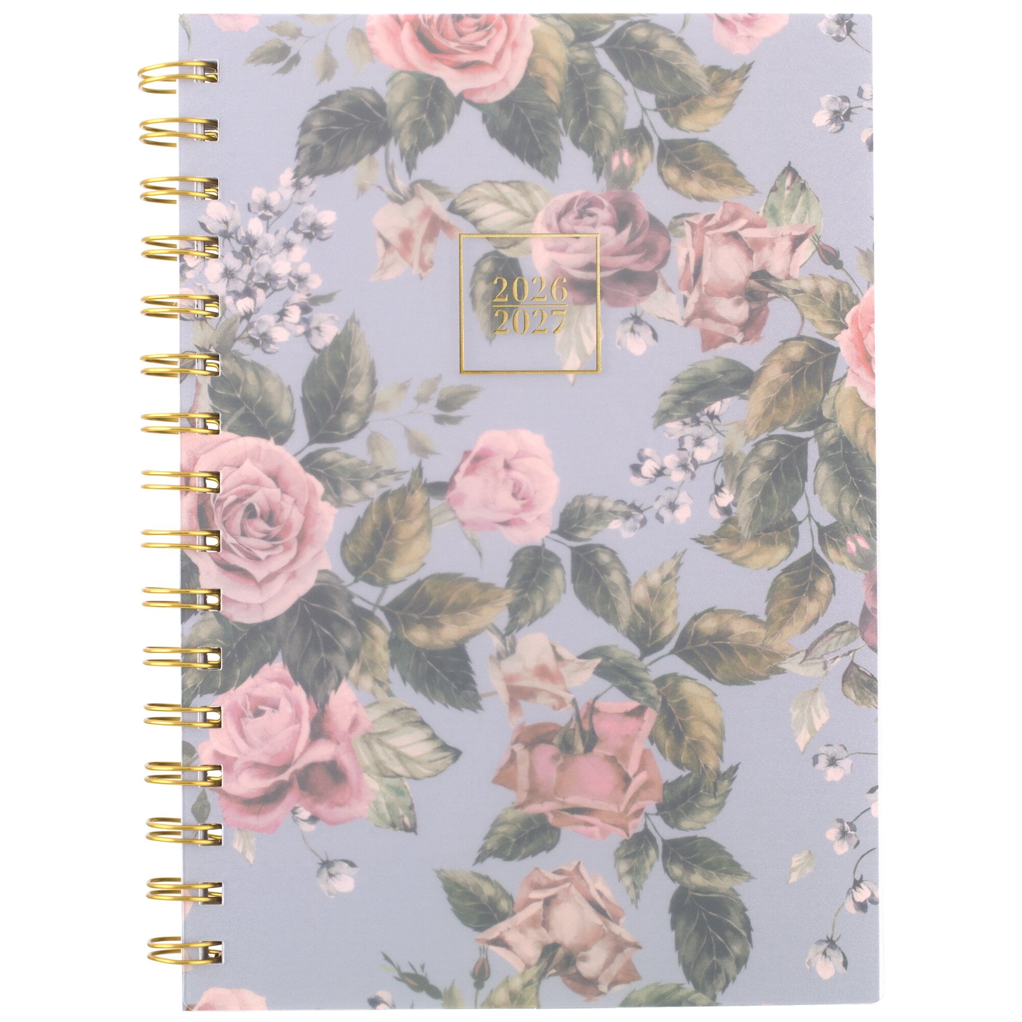 Mead Cambridge Tea Rose Academic 2026-2027 Weekly Monthly Planner Small 5 12 x 8