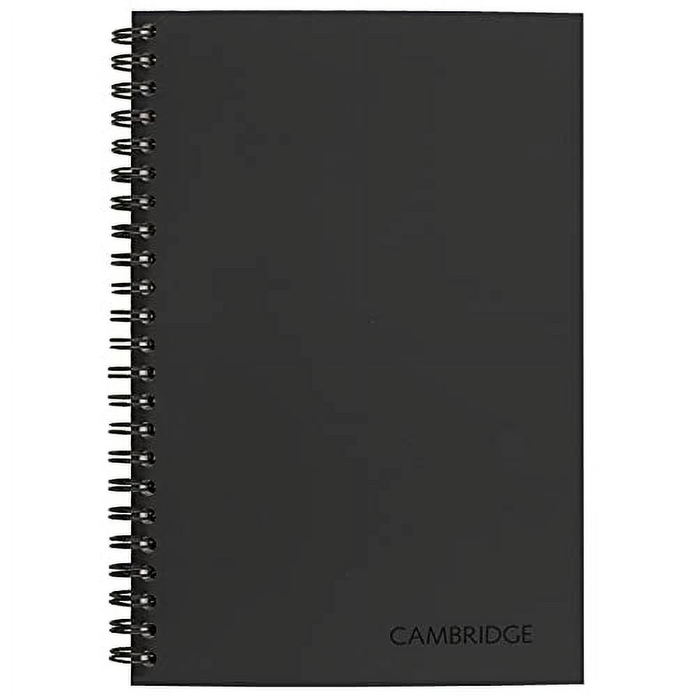 Mead Cambridge Wirebound Business Notebook, Ruled, 47/8" x 8", 80 White Sheets per Pad, Gray