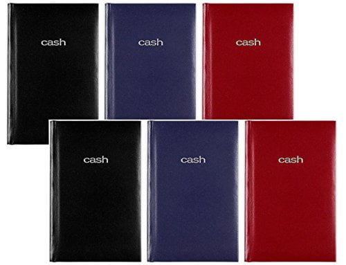 Mead Cash Book, 5" x 7 15/16 inches, Hardbound, 144 pages, Assorted Colors, 6 Pack