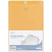 Mead Clasp Envelopes, Office Pack, 10" x 13", Brown Kraft, 15 Count