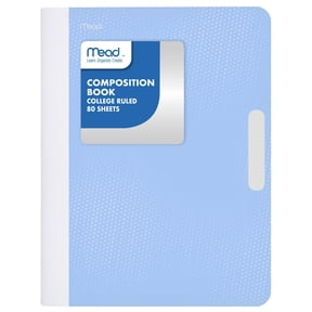 Mead Composition Book, College Ruled, 80 Sheets, 7.5" x 9.75", Pastel Blue