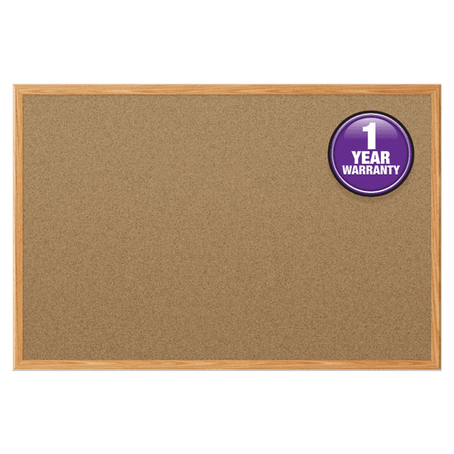 Mead Cork Bulletin Board 36 quot x 24 quot Oak Frame Walmart com Mead Cork Bulletin Board 36 quot x 24 quot Oak Frame Walmart com