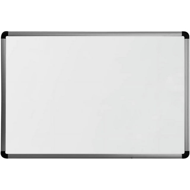 Mead Dry Erase Board / Melamine Whiteboard, 3' x 2', Silver Aluminum Frame 43750