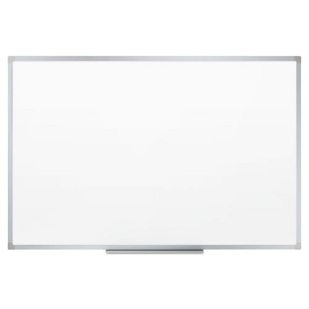 Mead Dry Erase Board with Aluminum Frame, 36 x 24, Melamine White