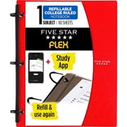Mead Five Star Flex 1 Subject College Ruled 08120, Color Sent is Random