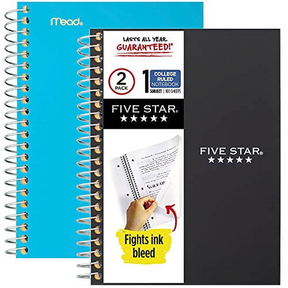 Lined Notebook Spiral Bright Colors Star College Ruled Notebook for  Journaling, 5.12 *6.97*0.39 inches - Fred Meyer