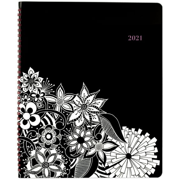 Mead Floradoodle Professional Weekly/monthly Planner, 11 X 8.5, 2021-2022