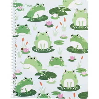 Mead Ribbit 1 Subject Wide Ruled Notebook, 7.5" x 10.5", Frogs, Paper, Spiral, 80 Sheets