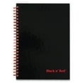 thumbnail image 1 of Mead Hardcover Twinwire Notebooks, 1 Subject, Wide/legal Rule, Black/red Cover, 9.88 X 7, 70 Sheets, 1 of 8