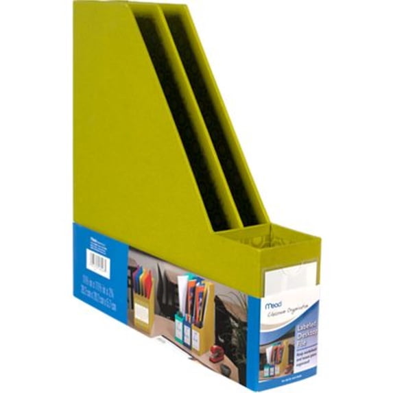 Mead Labeled Desktop File, Green