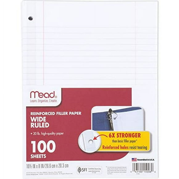 Loose Leaf Paper Wide Ruled