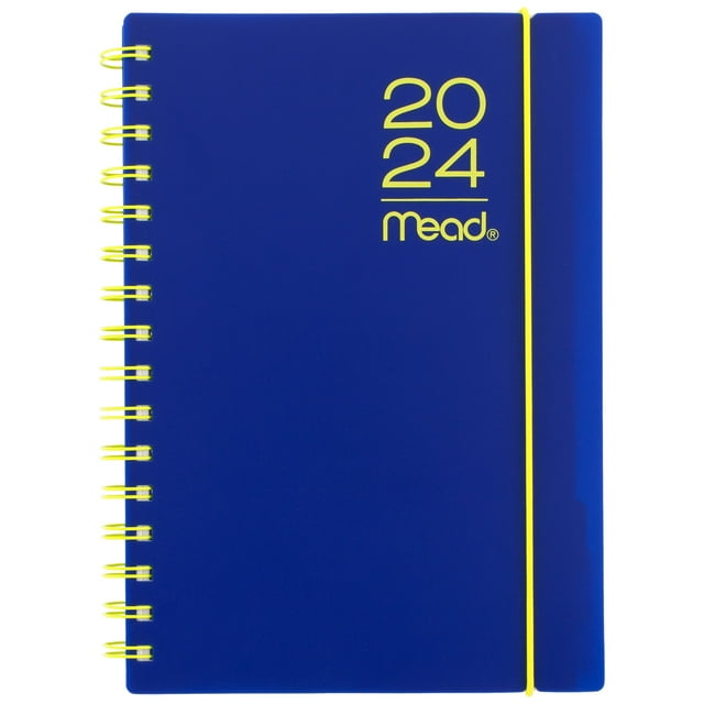 Mead Medium Monthly Weekly Indigo Planner - Walmart.com