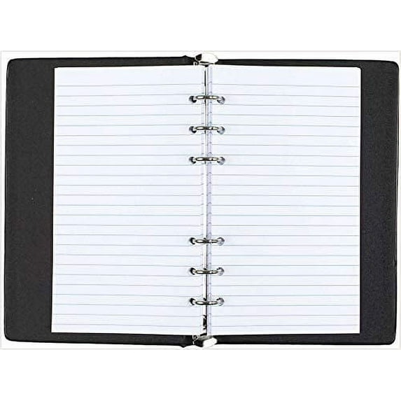 Mead 5" x 3" Memo Book, 6-Ring with Narrow Ruled Paper, Assorted Colors (46000)