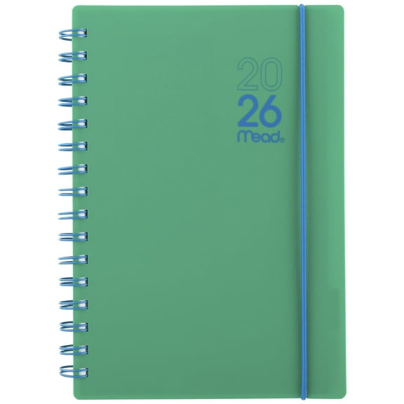 Mead Color Pop 2026 Weekly Planner, Mystic Green, 5.5" x 8.5"