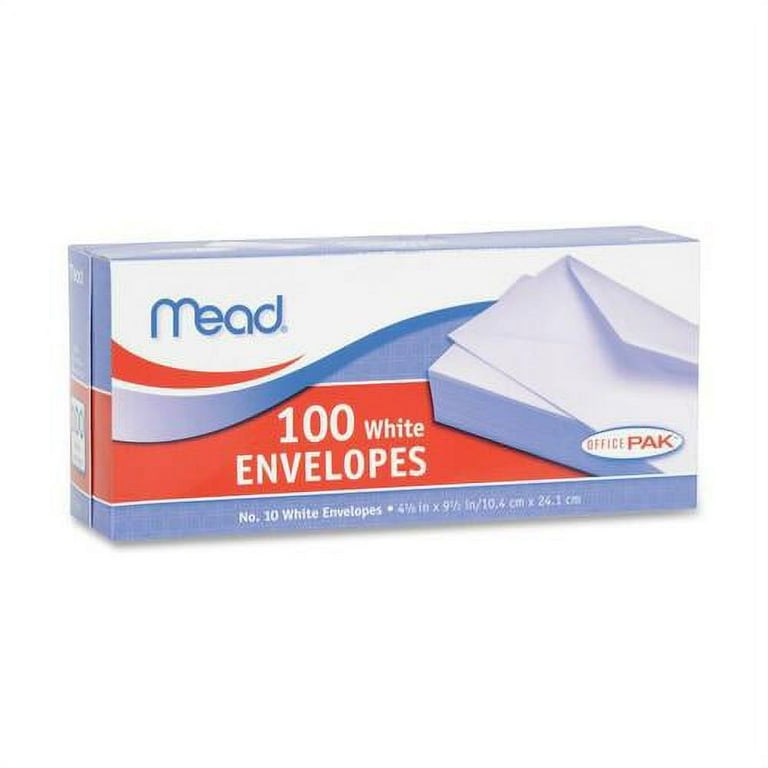 Mead Plain White Envelopes - Business - #10 - 4 1/8 Mead Plain White Envelopes - Business - #10 - 4 1/8