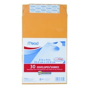 Mead Press-It Seal-It Envelopes, Office Pak, 6" x 9", Brown Kraft, 30 Ct