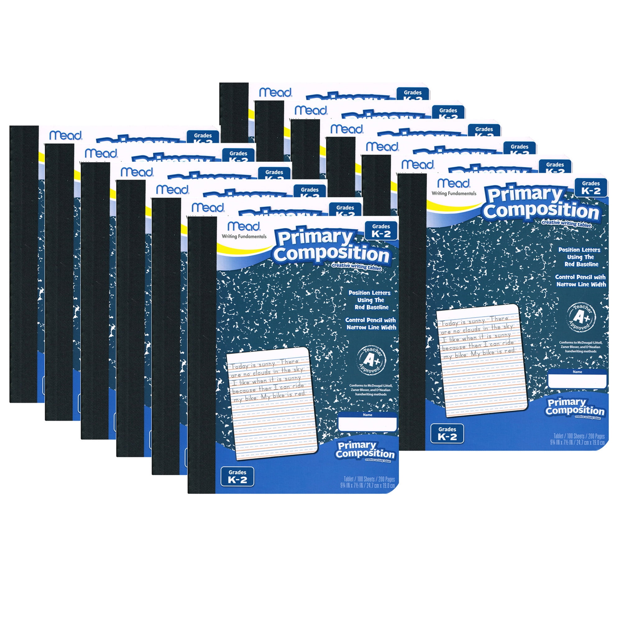 Mead® Primary Composition Book, Full Page Ruled, Grades K2, Pack of 12