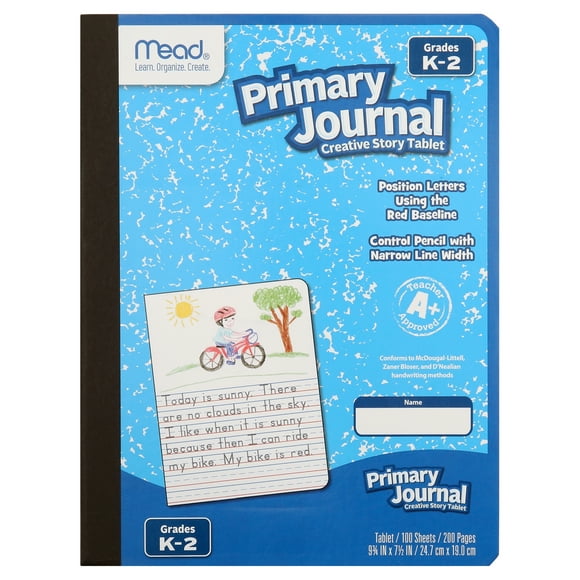 Mead Primary Journal Half Page Ruled 100 Count - Early Learning