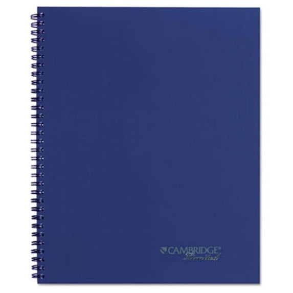 Mead Products 45009 Side-Bound Guided Business Notebook, Navy Blue - 80 Sheets