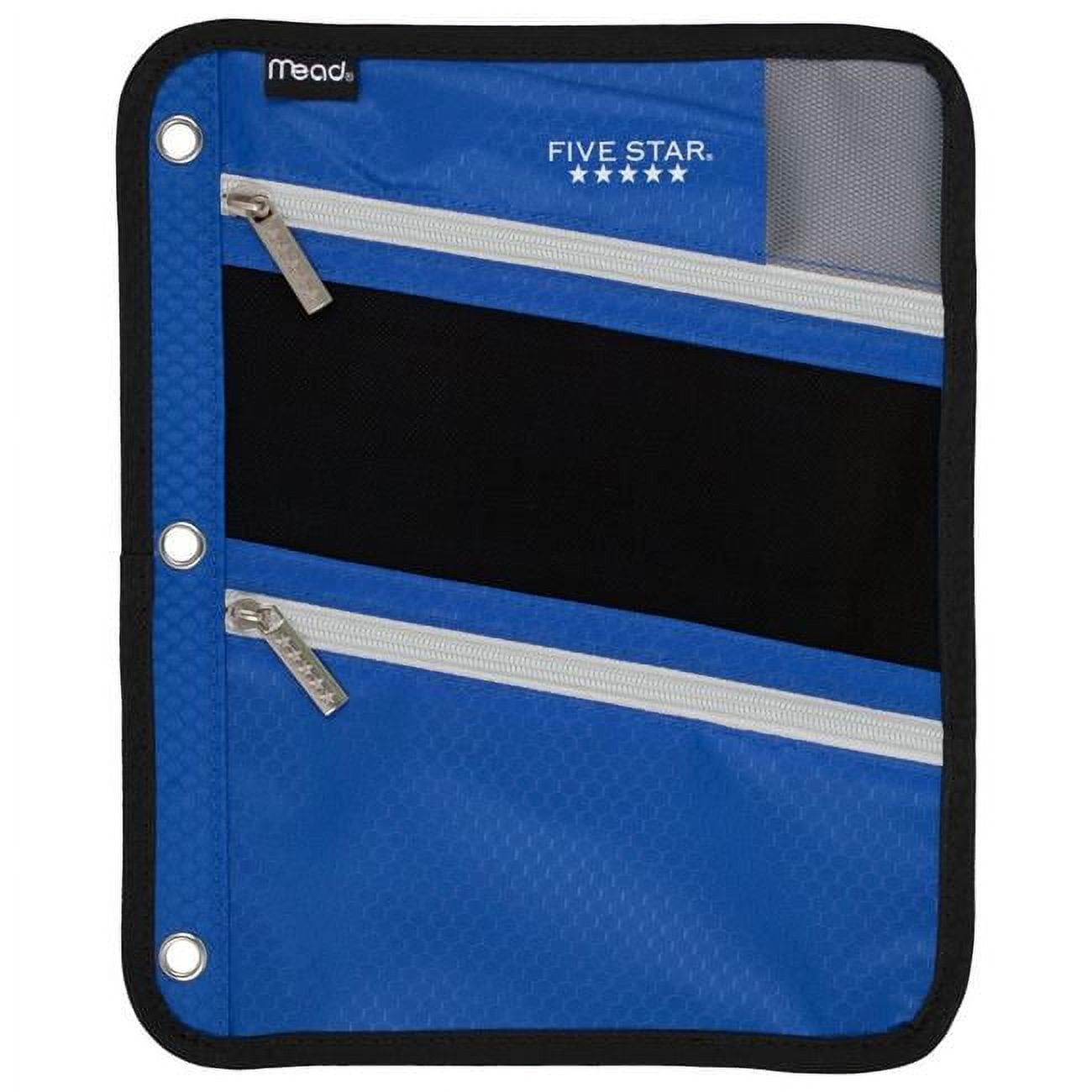 Mead Products 73477 Zipper Pouch Cobalt Blue & Black 8.75 x 11