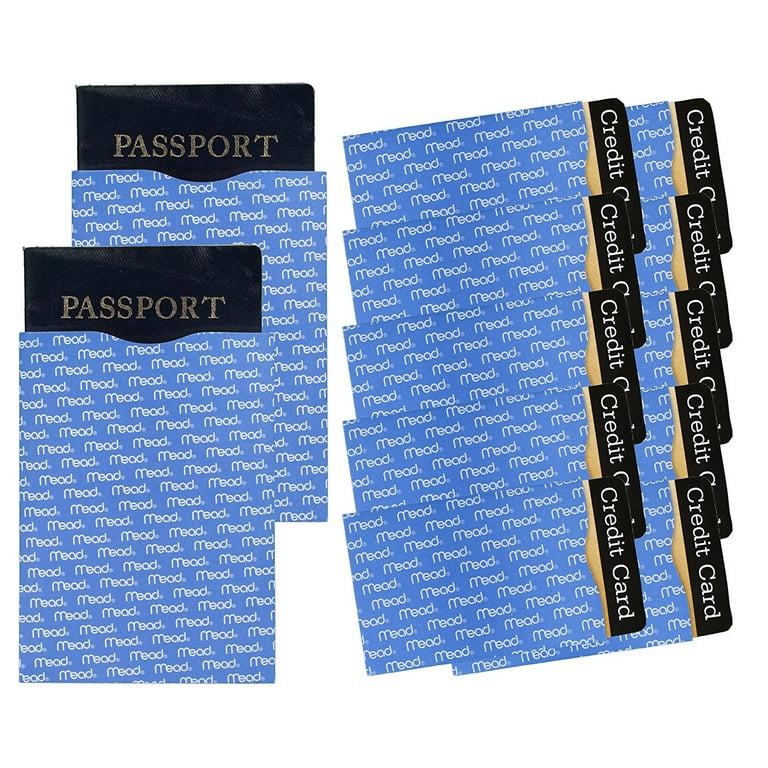 RFID Blocking Multi-Pack: Passport Credit Card Sleeves, 43% OFF