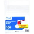 "Mead Reinforced College Ruled Filler Paper, 10 1/2"" x 8"", 100 Sheets