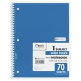 thumbnail image 1 of Mead Spiral Notebook, 1 Subject, Wide Ruled, 10.5" x 7.5", 70 Sheets, 24 Pack, Assorted, 1 of 6