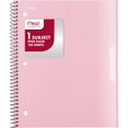 thumbnail image 1 of Mead 1 Subject Wide Ruled Notebook 8 x 105 Pastel Pink Poly Spiral 100 Sheets -, 1 of 7