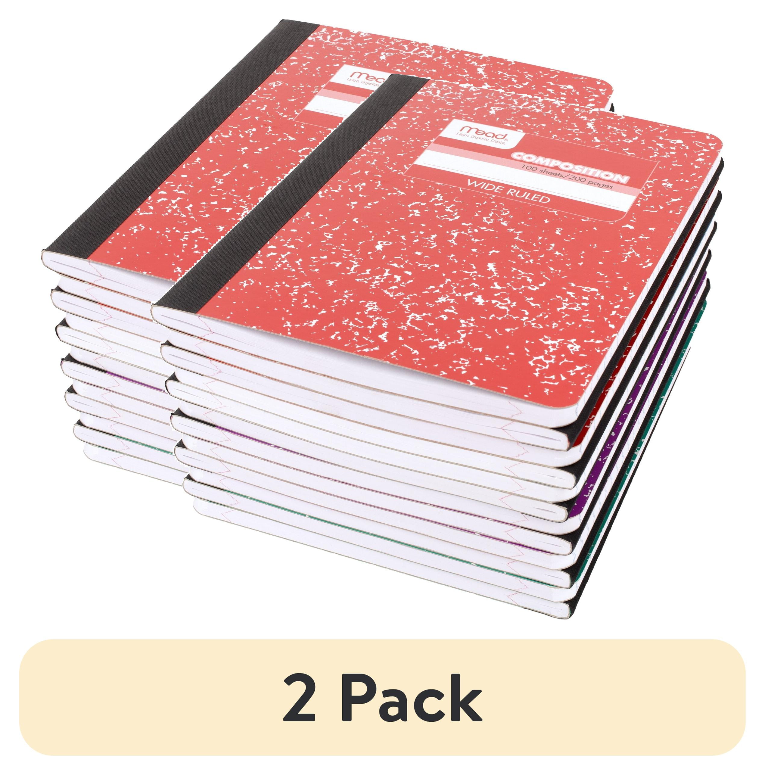 (2 pack) Mead Square Deal Color Composition Book Wide Ruled 100 Sheets