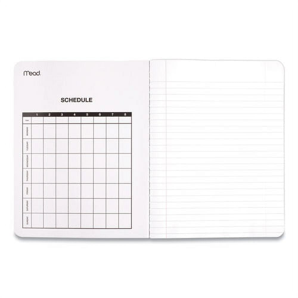 Mead Square Deal Composition Book, 3 Subject, Wide/legal Rule, Black Cover, 9.75 X 7.5, 100 Sheets, 12/pack | Order of 1 Pack