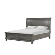Meade G8905A-KB King Bed  4 Boxes , Gray