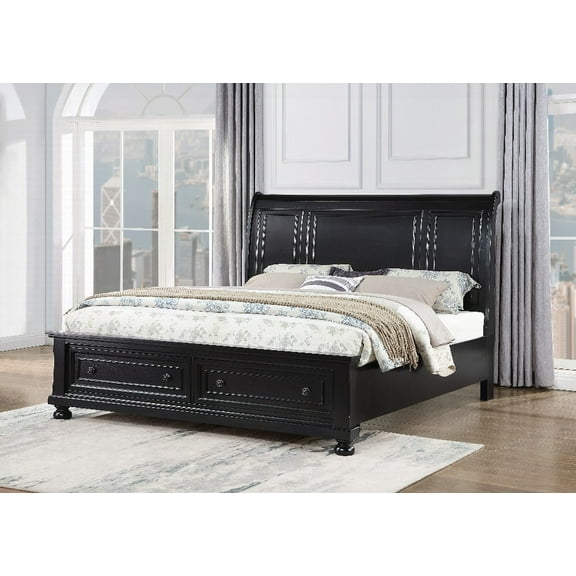 Meade G8925A-QB Queen Bed Featuring Full Extension Drawers for Easy Access