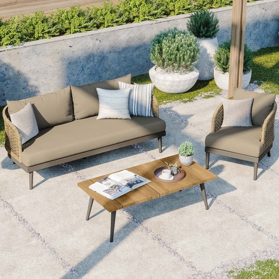 Meadow 3-Piece Outdoor Patio Set