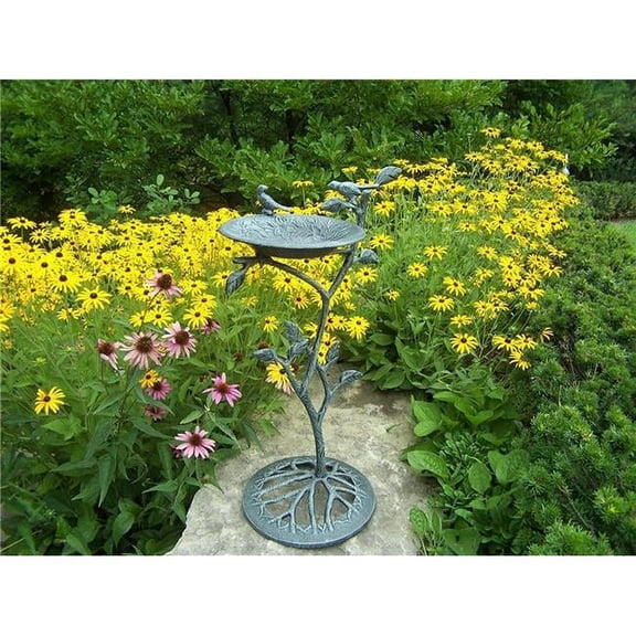 Meadow Bird Bath - Verdi Gray