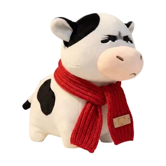 Meadow Cow Plush Toy Adorable Ugly Cute Cow Doll Abstract Birthday Gift Short Plush 11 8 Inch