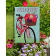 thumbnail image 1 of Meadow Creek 1' x 1.5' Polyester Flower Basket Bicycle Outdoor Flag, 1 of 7