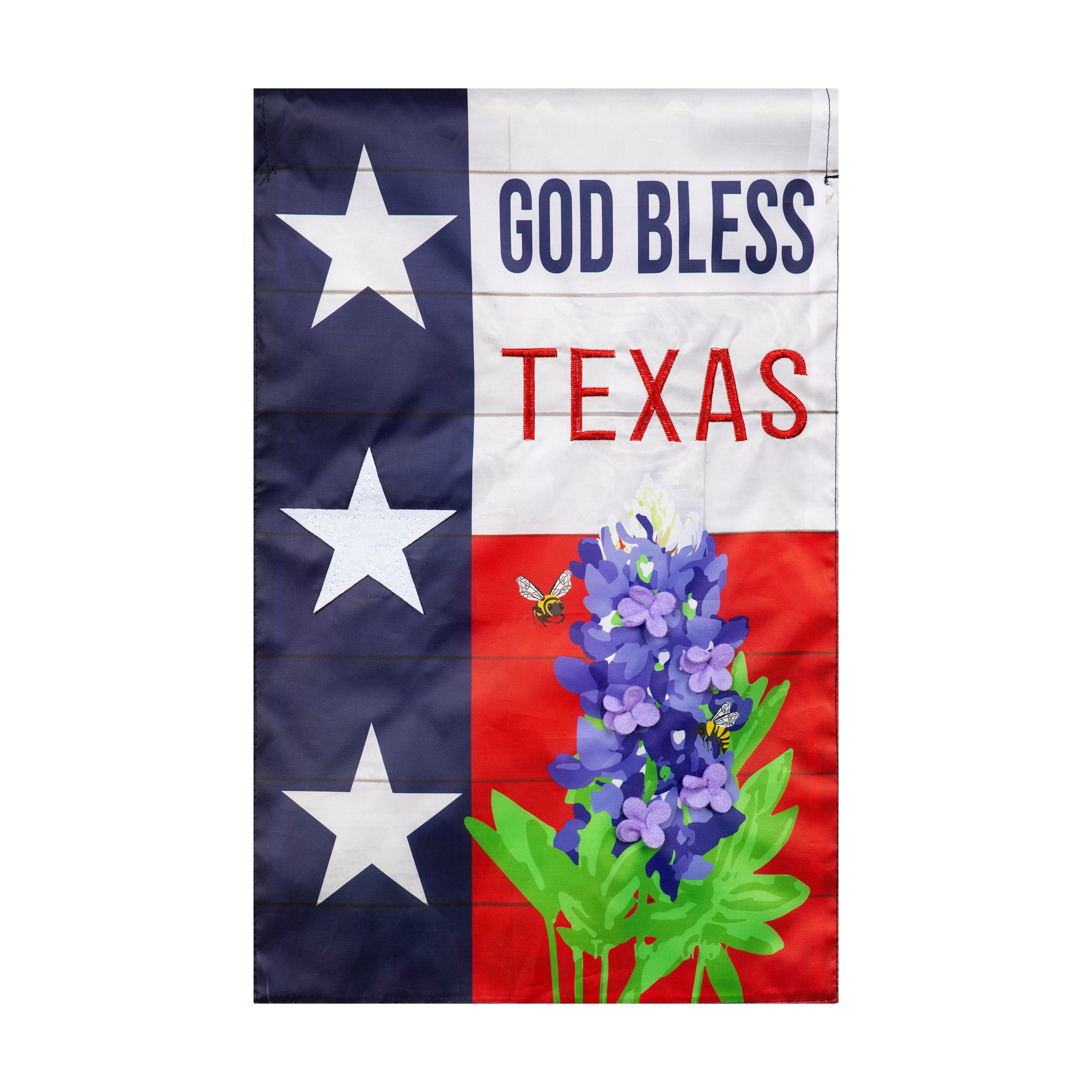 Meadow Creek 11.5" x 18" Texas God Bless Texas Outdoor Yard Flag