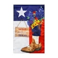 thumbnail image 1 of Meadow Creek 14.5" x 18" Texas Home Sweet Home Boot Outdoor Flag, 1 of 5