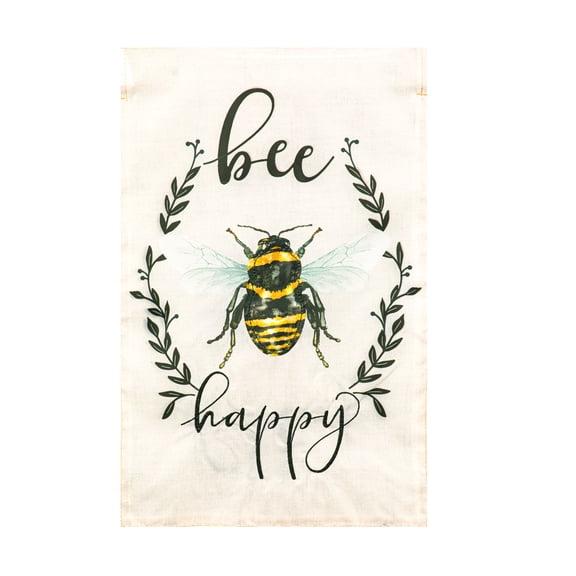 Meadow Creek 11.5" x 18" Spring Bee Happy Outdoor Yard Flag