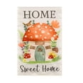 thumbnail image 1 of Meadow Creek 11.5" x 18" Spring Mushroom House Outdoor Yard Flag, 1 of 5