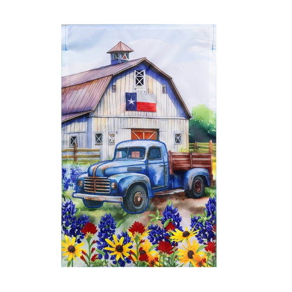 Meadow Creek 11.5" x 18" Spring Texas Farmhouse Outdoor Yard Flag