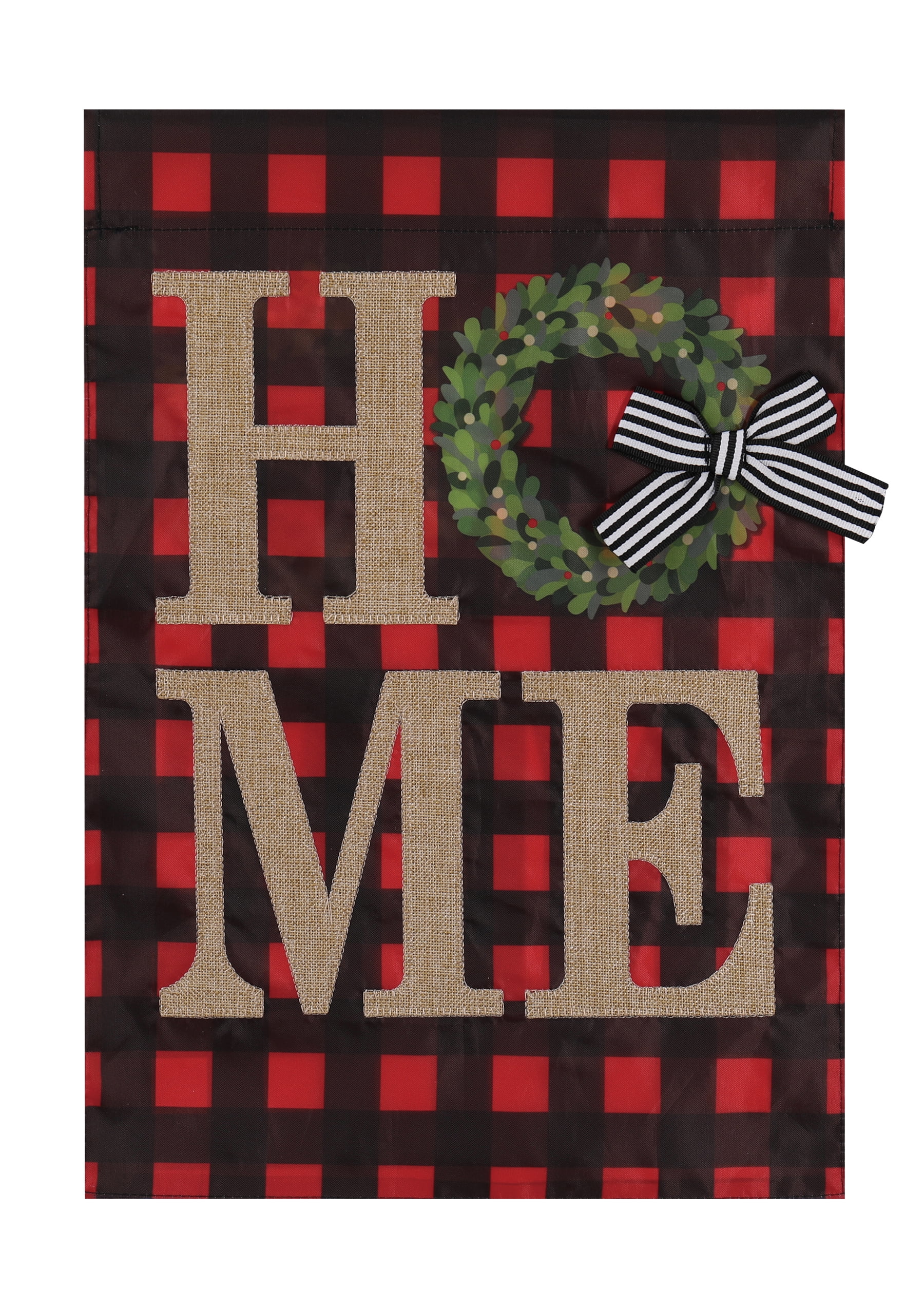 Meadow Creek Winter Flag Home Wreath