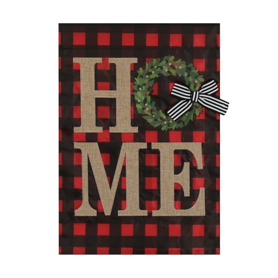 Meadow Creek Winter Flag Home Wreath